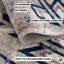 Tapis de couloir intérieur / extérieur bleu / beige 2 pi x 6 pi (2 pi 3 po x 5 pi 11 po) Nava-818623418