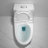 1-Piece 1.1/1.6 GPF Water-Efficient Dual-Flush Elongated Standard-Size Toilet With Soft Closing Seat-122433448