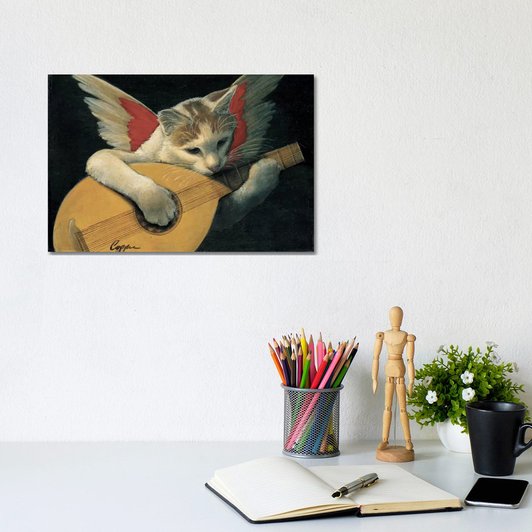 Heavenly Music by Melinda Copper - Wrapped Canvas Painting