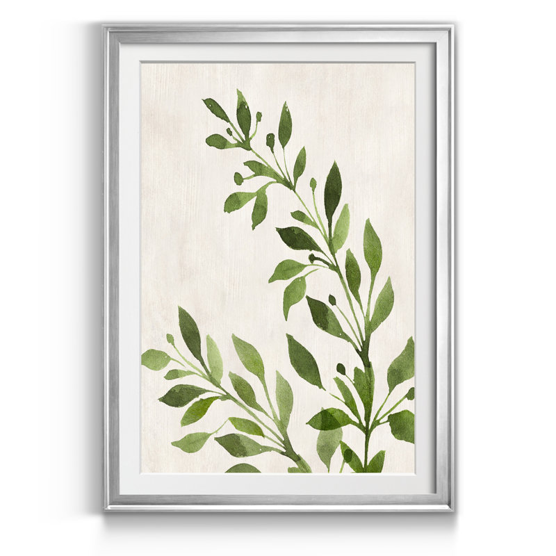Botanical Wash I - cadre photo, reproduction d'art, H 18,5 po x l 24,5 po x P 1,5 po, Argent