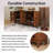 60.50 Inch Sideboard With 4 Doors And Adjustable Shelves-118133413