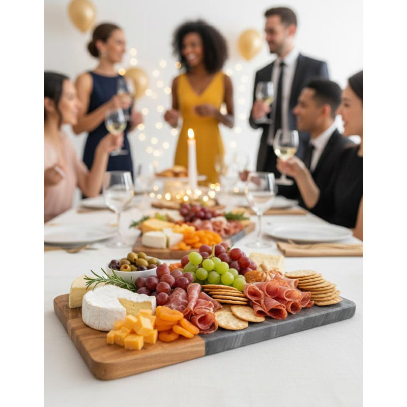 Planche de service Artisan Harmony, Gris / Brun