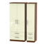 Yvette 3 Door Manufactured Wood Wardrobe-23704035-18860429