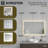 Kingston Brass Aurora 30-Inch x 48-Inch LED Bathroom Mirror, Front and Back Light, Anti-Fog, Dimmable Touch Sensor Lighted Mirror-128132471