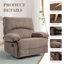 Fauteuil inclinable manuel surdimensionné pour le salon-163409308