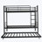 Bunk Bed With Trundle Metal Bunkbeds With Ladder Andlength Guardrailnoise Freeno Box Spring Needed