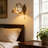 1 - Light Tiffany-Style Stained Glass Wall Sconce With Pull Chain