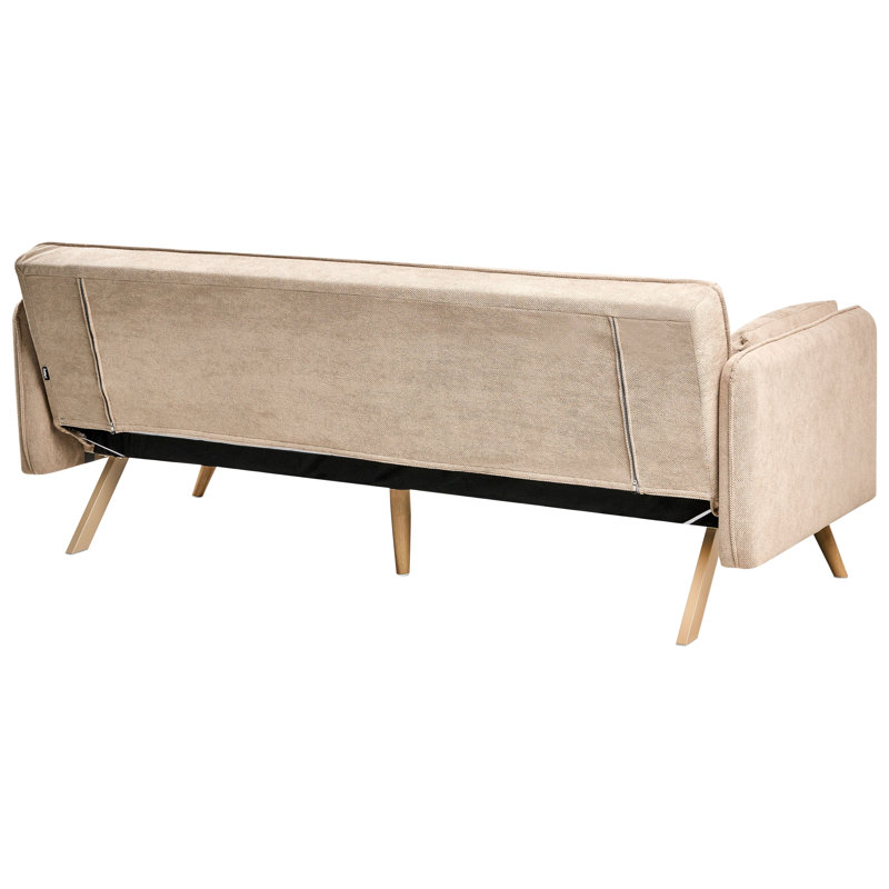 Sofa Bed ASAA Fabric, Light Brown