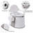 Portable Toilet, Lightweight RV Porta Potty, Bedside Commode With Detachable Inner Bucket & Removable Storage Box For Boat Van Hiking Fishing Bathroom Hospital Camping-125135753