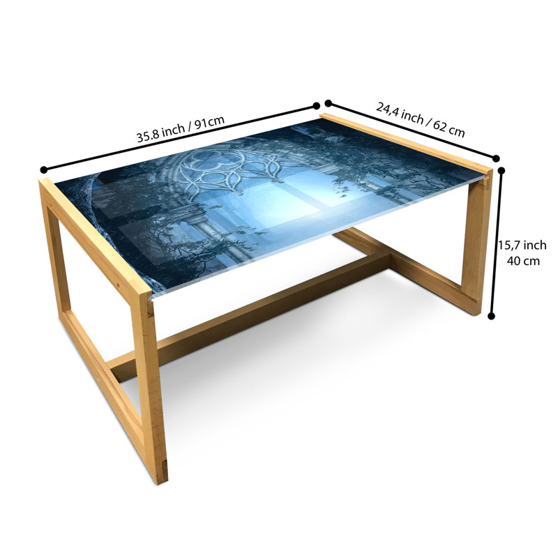Jagpreet Sled Coffee Table, 90cm H x 62cm W x 40cm D