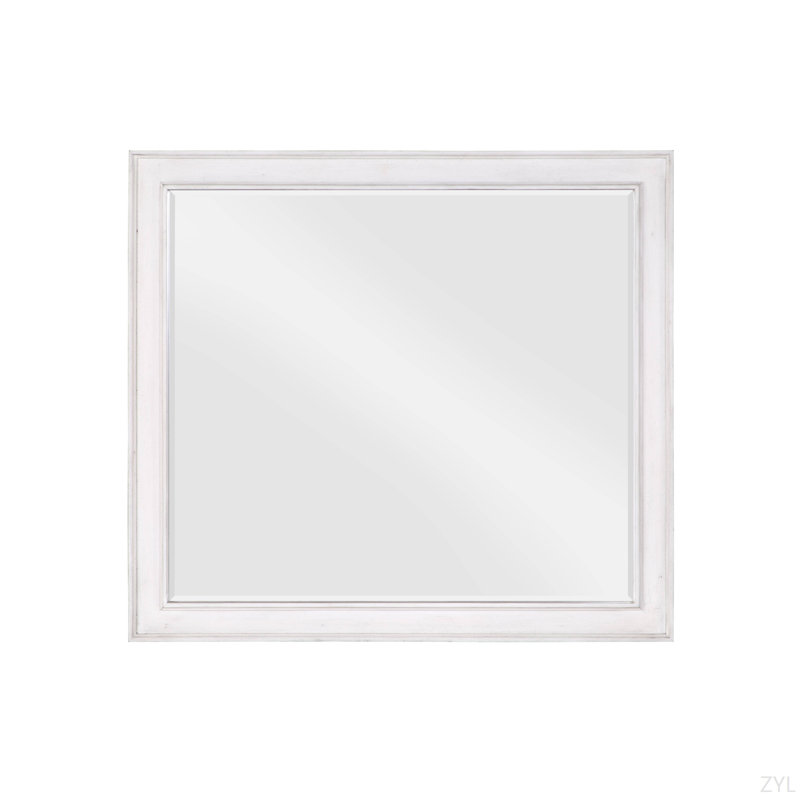 Miroir blanc patiné