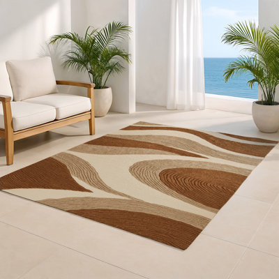 Nature Brown Indoor and Outdoor Area Rug