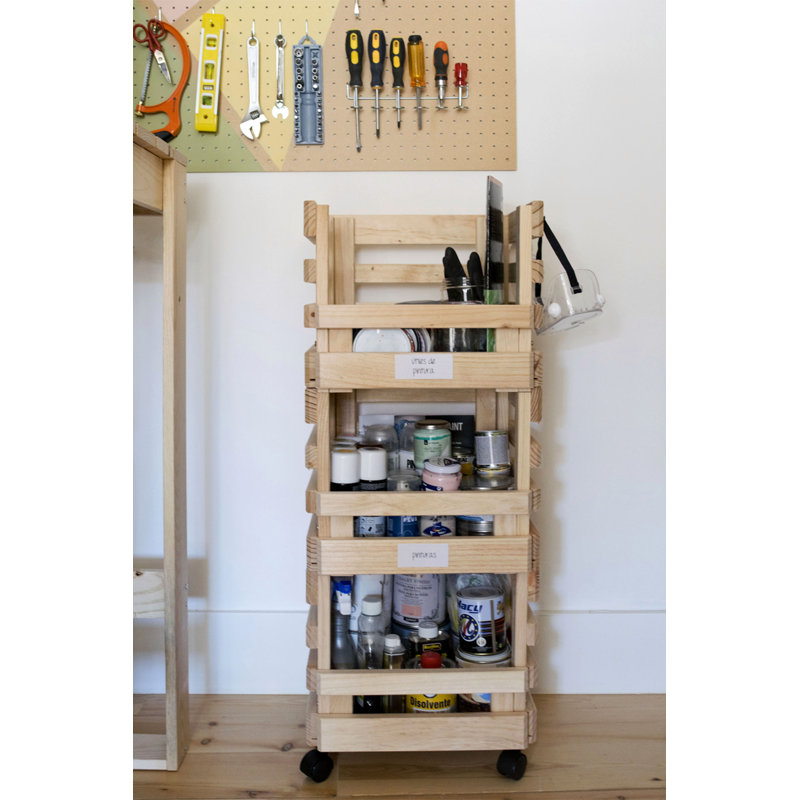 Antero Solid Wood Kitchen Cart
