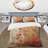 God And Red Floral Japanese Tiles I - Abstract Botanicals Duvet Cover Set-101241848