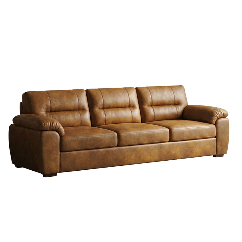 Canapé 82 po 82 po Air Leather, Brown