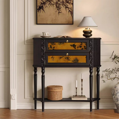 French simple living room accent cabinet.