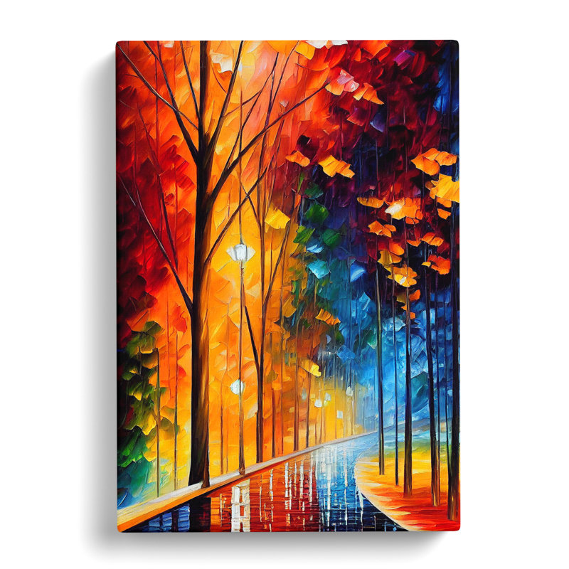 Vibrant Woodland Forest No.2 - Wrapped Canvas, 50cm H x 35cm W x 3cm D