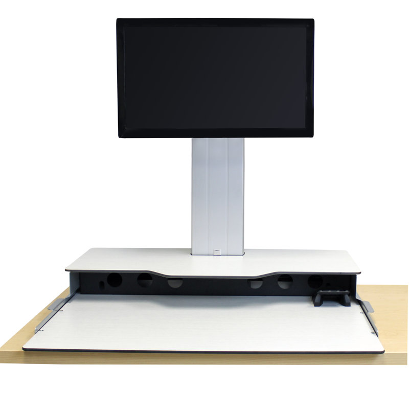 Support de bureau à hauteur ajustable Hover Helium, Blanc