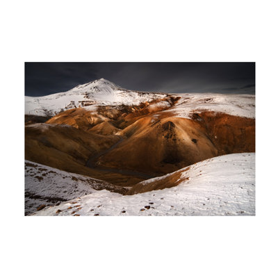 Wrapped Canvas Wall Art - Raymond Hoffmann 'Iceland' Wall Art for Living Room, Bedroom, or Office Décor  - 22x32