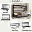 Lit escamotable simple avec tablettes, lit mural en métal au design pliable et peu encombrant, blanc-1523032233