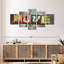 "Love Love", impression sur toile 5 pièces-93822563