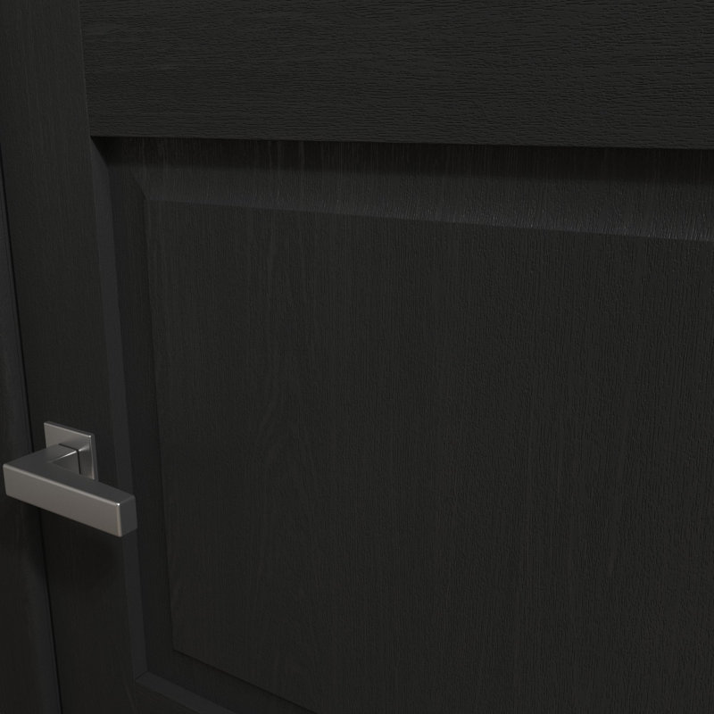 Porte de grange moderne | Ego 5010 | Ensemble de quincaillerie lourde Silver Rail Track | Portes intérieures solides