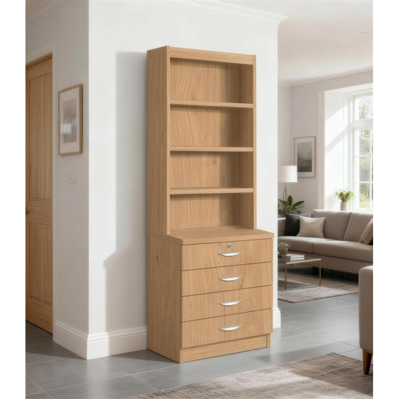 Brenasia 4 -Drawer, English Oak