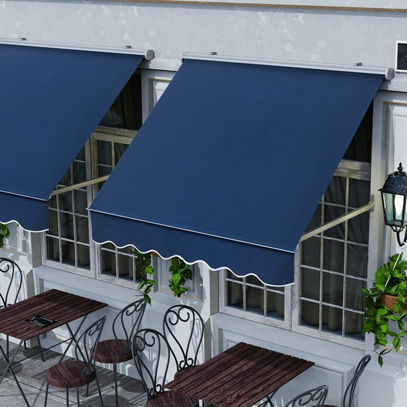 48" Patio Window Awning For Door Entrance, Aluminum Full...