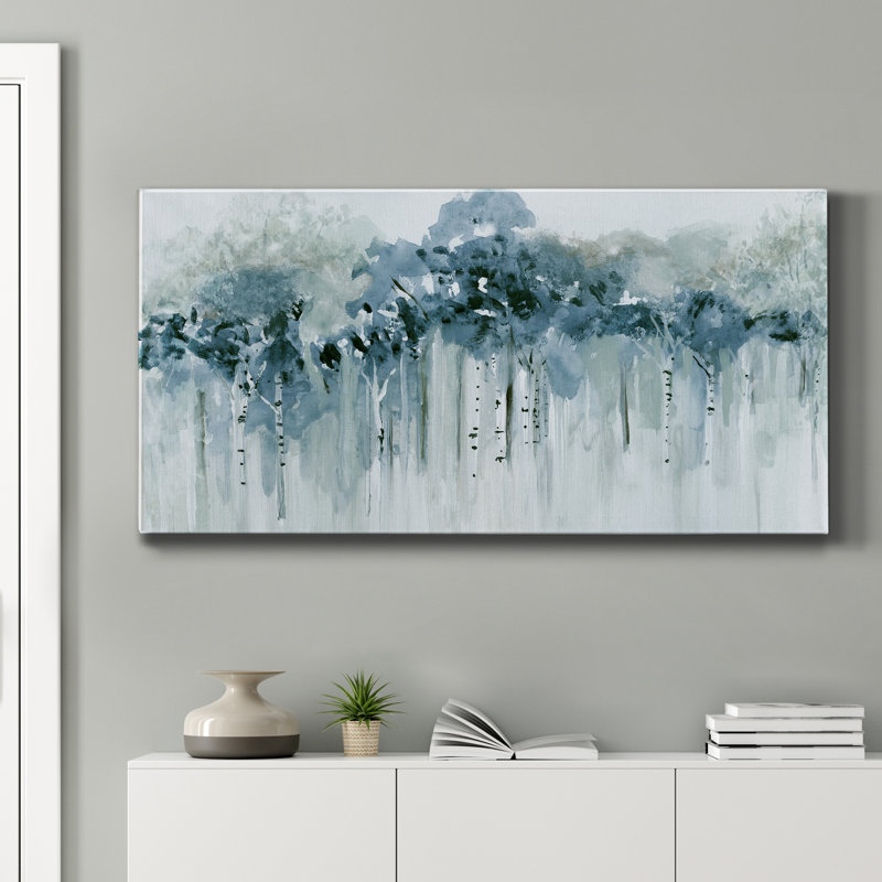 " Blue Birch Morning ", 40" H x 20" W 1.5" D