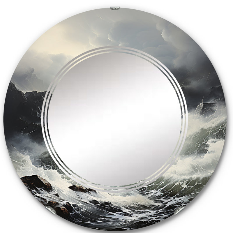 Miroir mural sans cadre Wittney, 24 po x 24 po