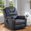 Fauteuil inclinable électrique en cuir Cooperman-1602405503