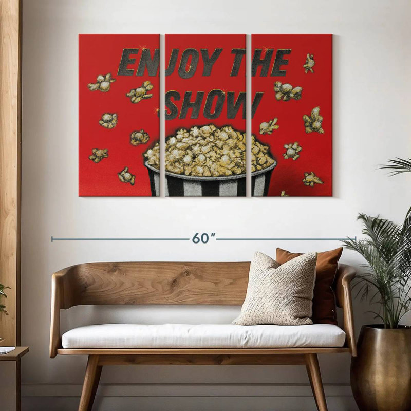 Yarlin Enjoy The Show Red, 32" H x 50" W