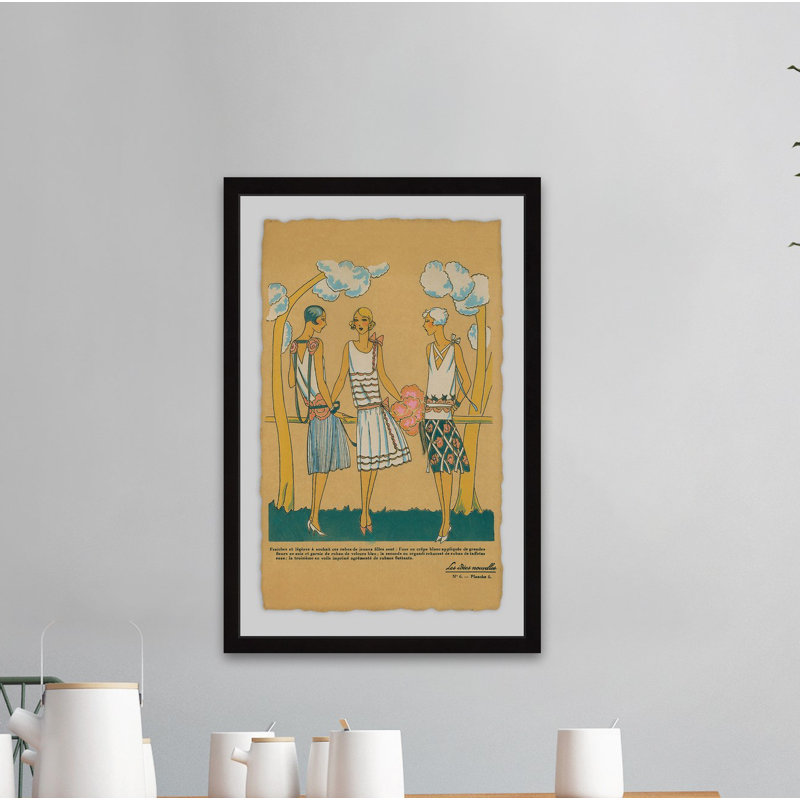 Summer Dresses - Single Picture Frame Painting, 61cm H x 41cm W x 4cm D