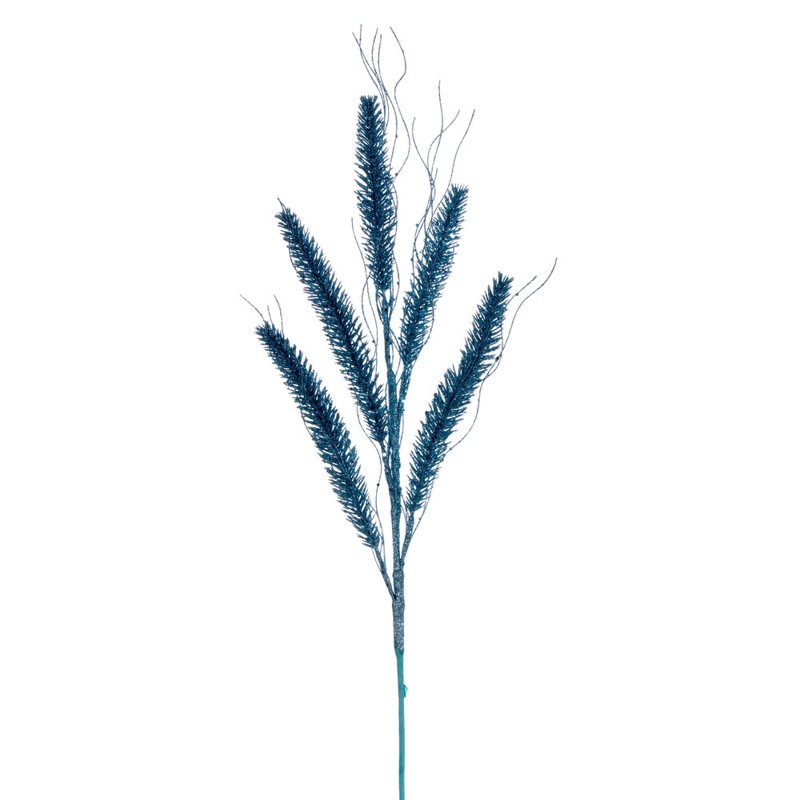 30" Baby Wheat Glitter Spray, 6 per bag., Baby Blue