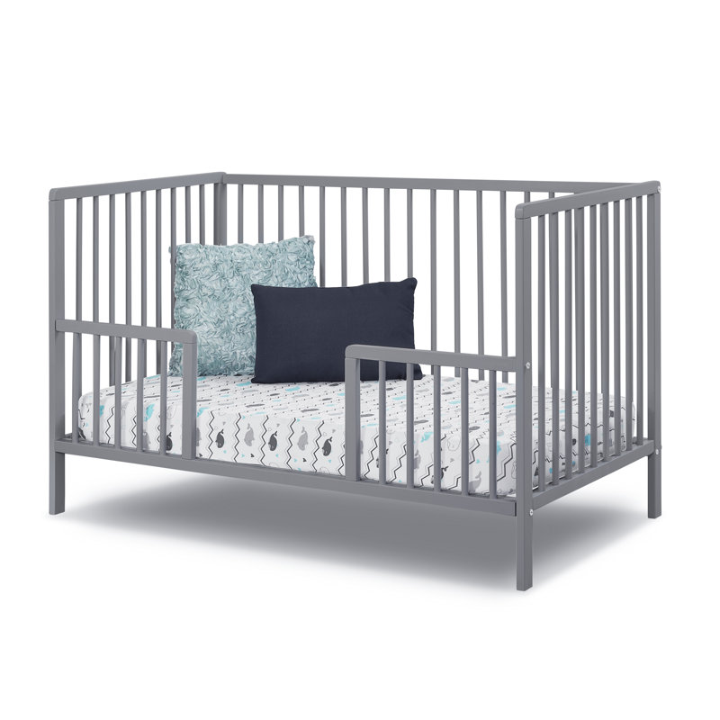 Lit de bébé convertible 3-en-1 Sorelle Furniture, gris