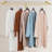 Hanzhe 71'' Metal Wall Mounted Clothes Rack