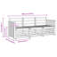 189.5cm Wide Patio Sectional Set