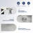 33"L x 22"W Farmhouse Workstation Kitchen Sink 16 Gauge Stainless Steel Kitchen Sink Apron Front Sink