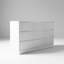 Commode de rangement moderne à neuf tiroirs avec grands tiroirs pour l'organisation de la chambre à coucher et le meuble télé-254944414