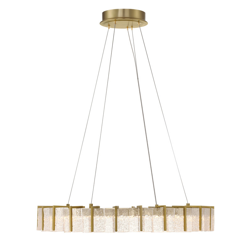 Sevryn 1 - Light Metal LED Chandelier, 77.52" H x 27.55" W x 27.55" D