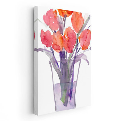 «My Red Tulips II», reproduction d'art sur toile