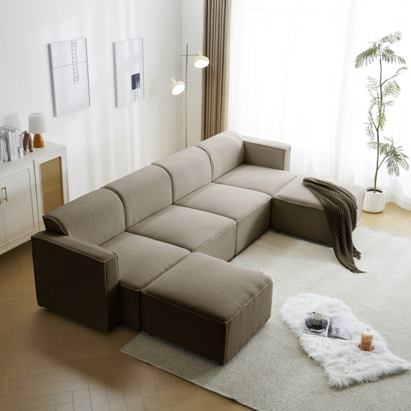Ahmiah 4 Seater Sofa, Taupe