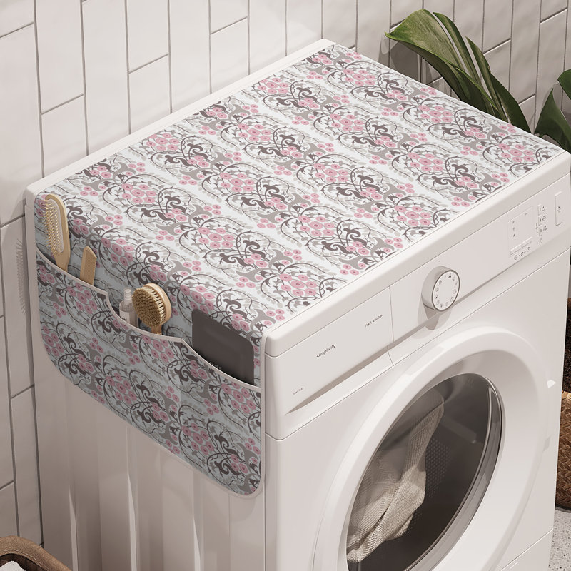 East Urban Home Damask Washing Machine Organizer Pack of 2 47" x 18.5"