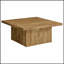 Ensemble de tables basses 3 pièces Exeter Mango Square avec placage écologique et surface spacieuse pour une utilisation polyvalente