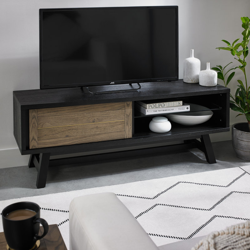 Rosati TV Stand for TVs up to 55", Weathered Oak/Peppercorn
