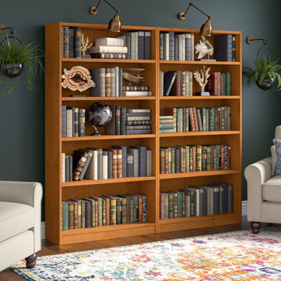 Bibliothèque standard en bois manufacturé Doyno H 71,46 "