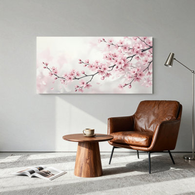 Ensemble de 1 tableau sur toile Fleurs de cerisier