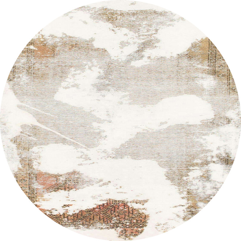 Tapis multicolore Staves, Rond 3 pi