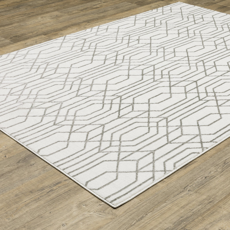 Geometric Indoor Rug, Rectangle 3'3" x 5'