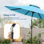 Parasol de table d'extérieur résistant aux intempéries 9 pi 9 pi pour bord de piscine-1356488218